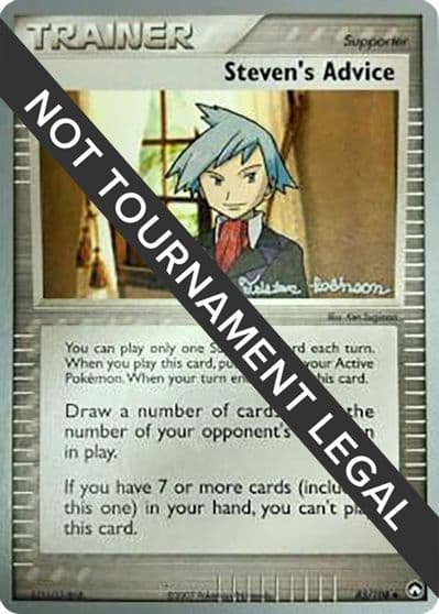 Steven's Advice - 2008 (Tristan Robinson) World Championship Decks Pokemon card
