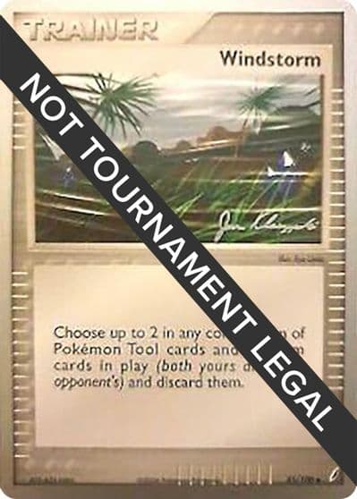 Windstorm - 2008 (Jason Klaczynski) World Championship Decks Pokemon card