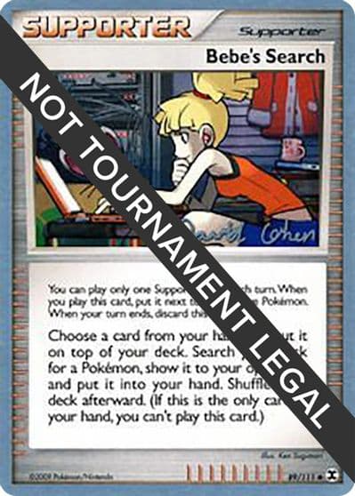 Bebe's Search - 2009 (David Cohen) World Championship Decks Pokemon card