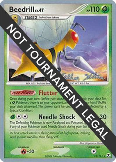 Beedrill (15) - 2009 (Stephen Silvestro) World Championship Decks Pokemon card