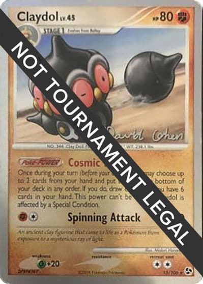Claydol - 2009 (David Cohen) World Championship Decks Pokemon card