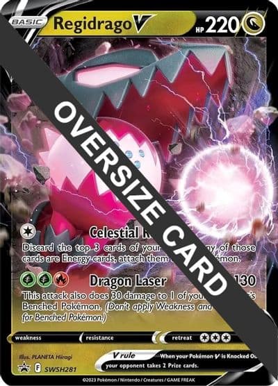 Regidrago V - SWSH281 Jumbo Cards Pokemon card