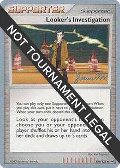 Looker's Investigation - 2009 (Jason Martinez) World Championship Decks Pokemon card
