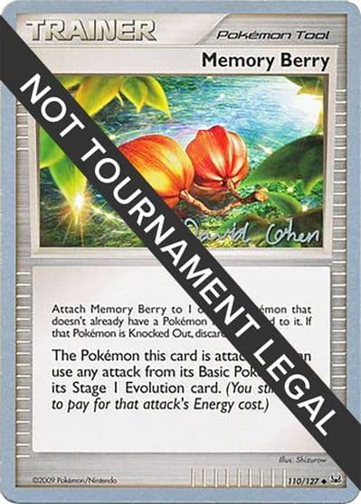 Memory Berry - 2009 (David Cohen) World Championship Decks Pokemon card