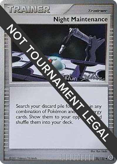 Night Maintenance - 2009 (Stephen Silvestro) World Championship Decks Pokemon card