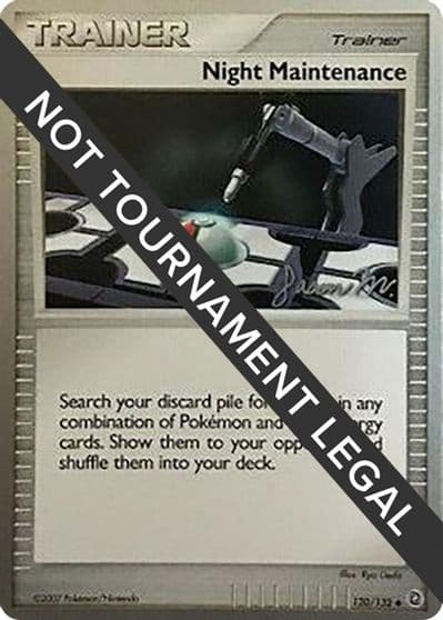 Night Maintenance - 2009 (Jason Martinez) World Championship Decks Pokemon card