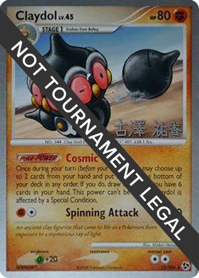 Claydol - 2010 (Yuka Furusawa) World Championship Decks Pokemon card