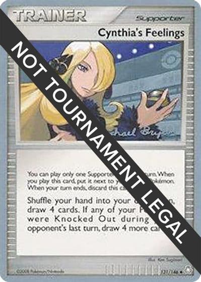 Cynthia's Feelings - 2010 (Mychael Bryan) World Championship Decks Pokemon card