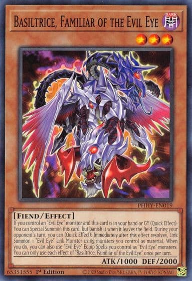 Basiltrice Familiar of the Evil Eye Photon Hypernova Yu-Gi-Oh! card