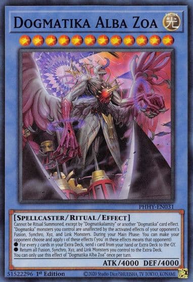 Dogmatika Alba Zoa Photon Hypernova Yu-Gi-Oh! card