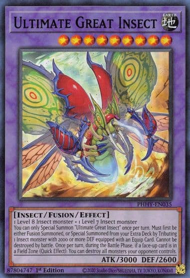 Ultimate Great Insect Photon Hypernova Yu-Gi-Oh! card