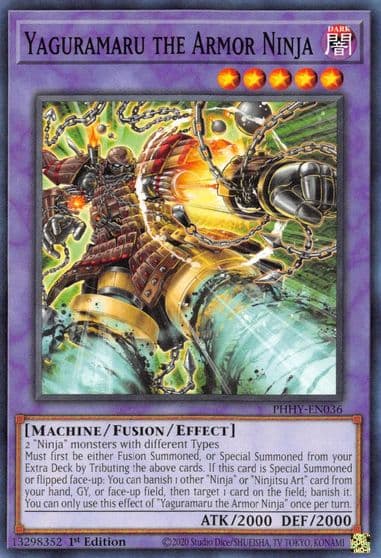 Yaguramaru the Armor Ninja Photon Hypernova Yu-Gi-Oh! card