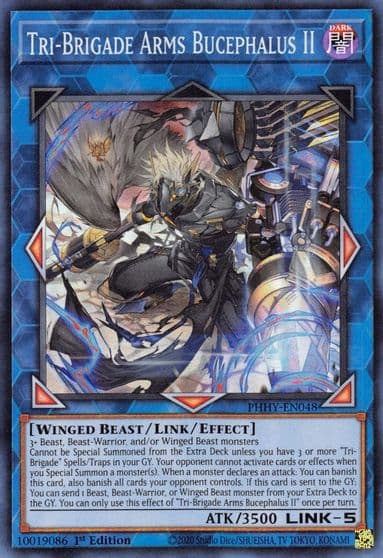 Tri Brigade Arms Bucephalus II Photon Hypernova Yu-Gi-Oh! card