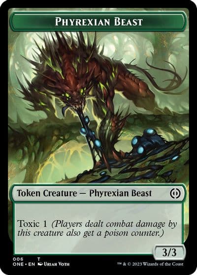 Phyrexian Beast Token Phyrexia: All Will Be One Magic card