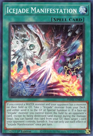Icejade Manifestation Photon Hypernova Yu-Gi-Oh! card