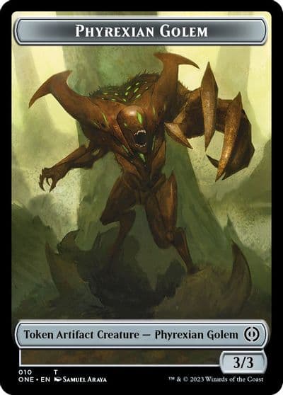 Phyrexian Golem Token Phyrexia: All Will Be One Magic card