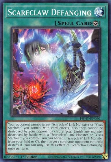 Scareclaw Defanging Photon Hypernova Yu-Gi-Oh! card