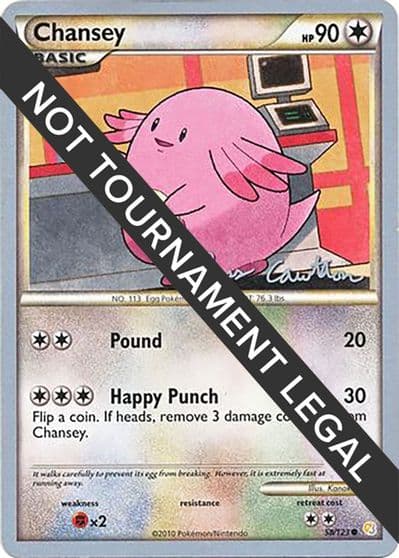 Chansey 2011 Ross Cawthon World Championship Decks Pokemon card