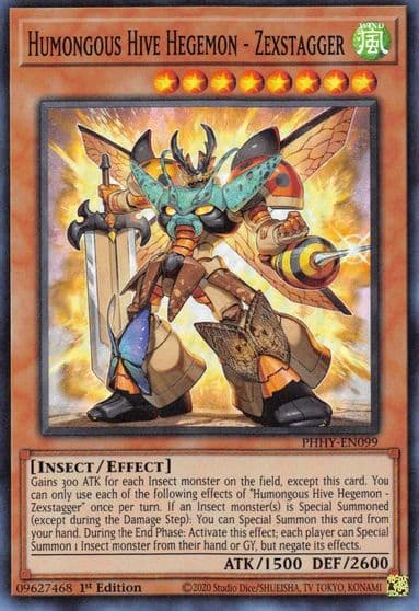 Humongous Hive Hegemon Zexstagger Photon Hypernova Yu-Gi-Oh! card