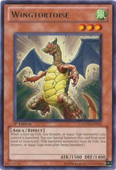 Wingtortoise Generation Force Yu-Gi-Oh! card