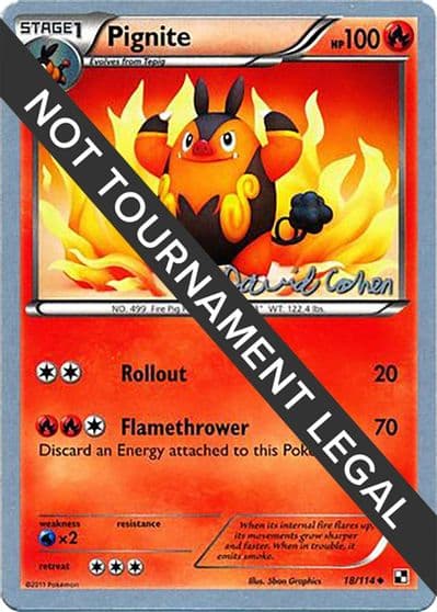 Pignite - 2011 (David Cohen) World Championship Decks Pokemon card