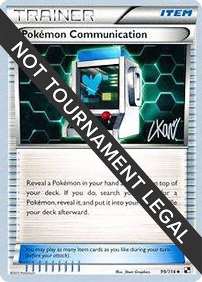 Pokemon Communication - 2011 (Christopher Kan) World Championship Decks Pokemon card