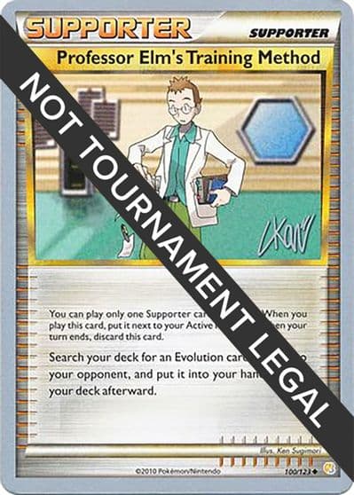 Professor Elm's Training Method - 2011 (Christopher Kan) World Championship Decks Pokemon card