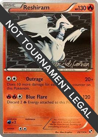Reshiram - 2011 (David Cohen) World Championship Decks Pokemon card