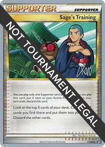 Sage's Training - 2011 (Christopher Kan) World Championship Decks Pokemon card