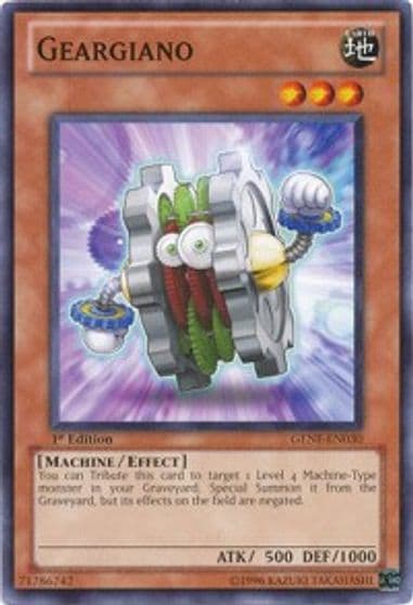 Geargiano Generation Force Yu-Gi-Oh! card