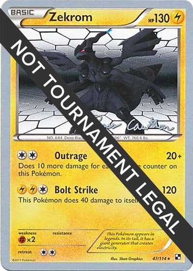 Zekrom - 2011 (Ross Cawthon) World Championship Decks Pokemon card
