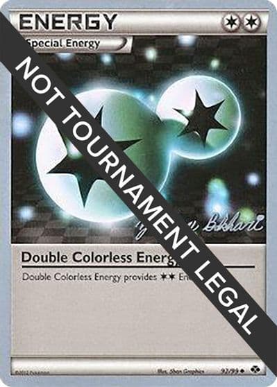 Double Colorless Energy - 2012 (Zachary Bokhari) World Championship Decks Pokemon card