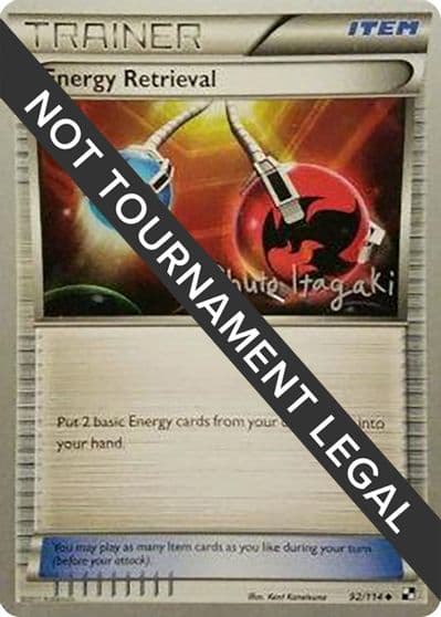 Energy Retrieval - 2012 (Shuto Itagaki) World Championship Decks Pokemon card