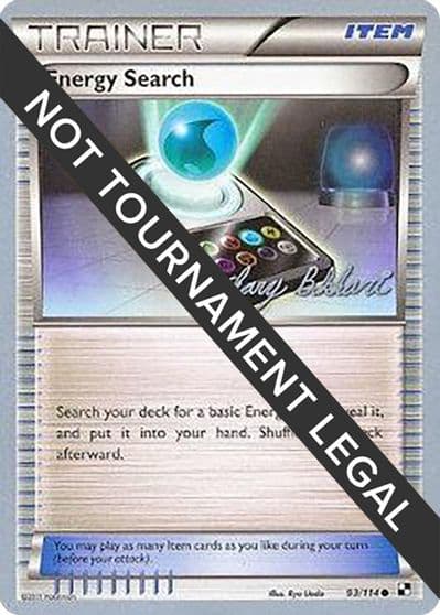Energy Search - 2012 (Zachary Bokhari) World Championship Decks Pokemon card