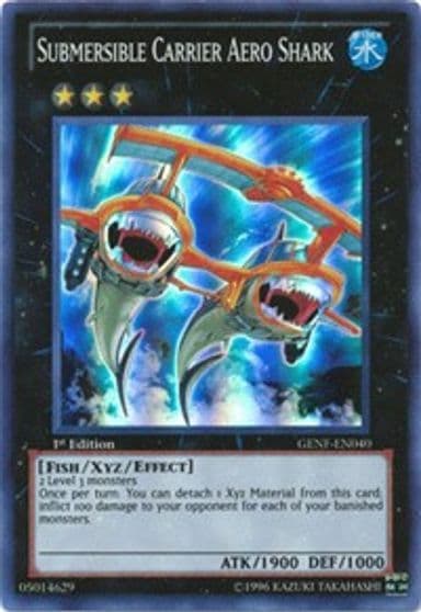 Submersible Carrier Aero Shark Generation Force Yu-Gi-Oh! card