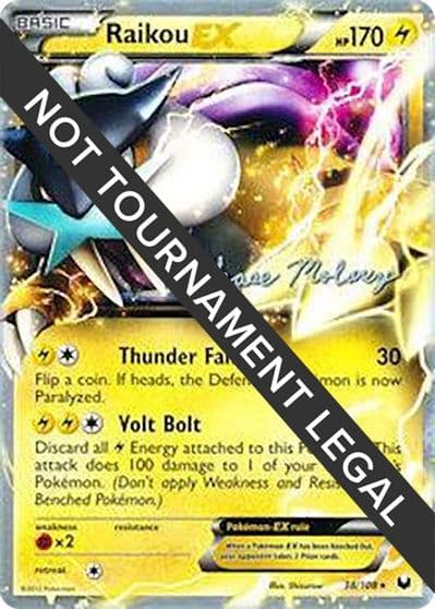 Raikou EX - 2012 (Chase Moloney) World Championship Decks Pokemon card
