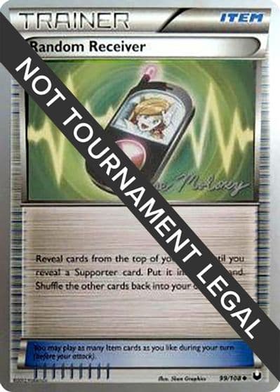 Random Receiver - 2012 (Chase Moloney) World Championship Decks Pokemon card