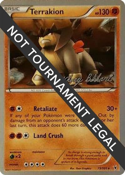Terrakion - 2012 (Zachary Bokhari) World Championship Decks Pokemon card