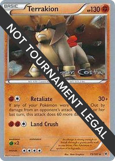 Terrakion - 2012 (Igor Costa) World Championship Decks Pokemon card