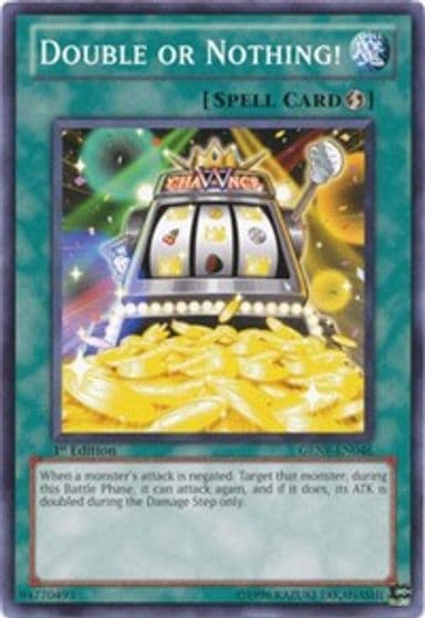Double or Nothing Generation Force Yu-Gi-Oh! card