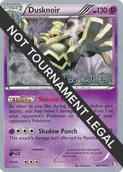 Dusknoir - 2013 (Ian Whiton) World Championship Decks Pokemon card