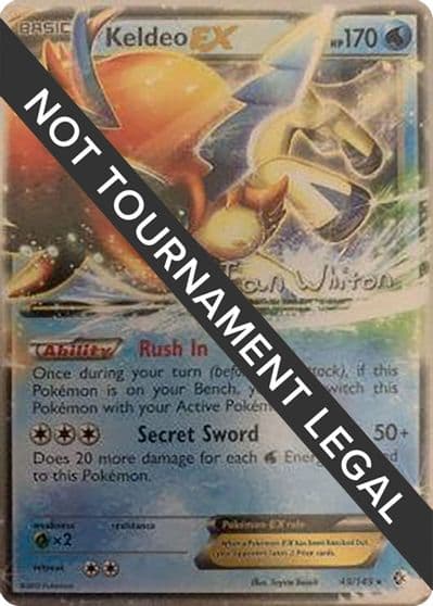 Keldeo EX - 2013 (Ian Whiton) World Championship Decks Pokemon card