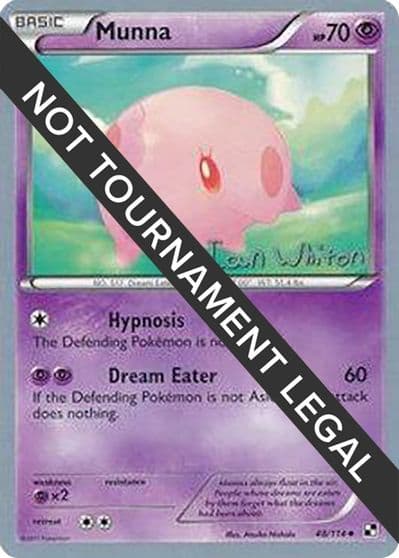 Munna - 2013 (Ian Whiton) World Championship Decks Pokemon card