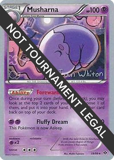 Musharna - 2013 (Ian Whiton) World Championship Decks Pokemon card