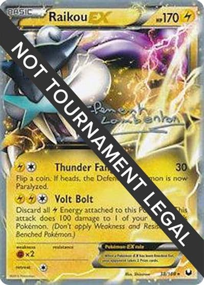 Raikou EX - 2013 (Clement Lamberton) World Championship Decks Pokemon card