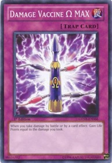 Damage Vaccine Omega MAX Generation Force Yu-Gi-Oh! card