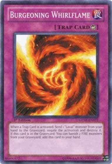 Burgeoning Whirlflame Generation Force Yu-Gi-Oh! card