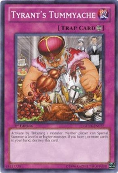 Tyrants Tummyache Generation Force Yu-Gi-Oh! card