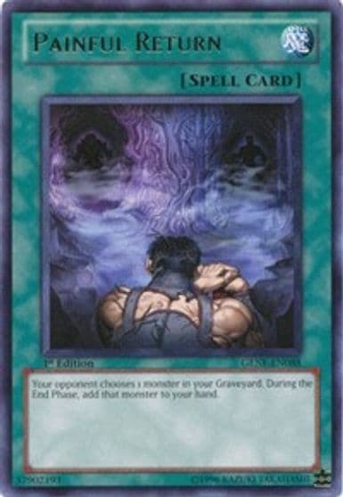 Painful Return Generation Force Yu-Gi-Oh! card