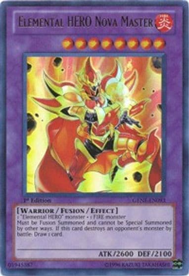 Elemental HERO Nova Master Generation Force Yu-Gi-Oh! card
